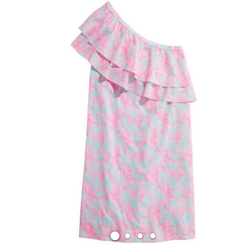 Vineyard Vines Boungainvillea one shoulder dress